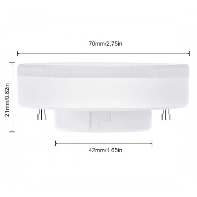 GX53 LED lamp 5W dimmable/Non-Dimmable LED cabinet light 500lm, 3000k warm white 120 degree gx53 Fixture